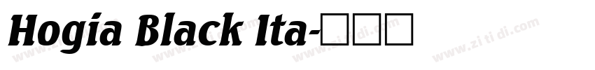 Hogia Black Ita字体转换